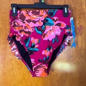 Skinny dippers high waisted bikini bottom